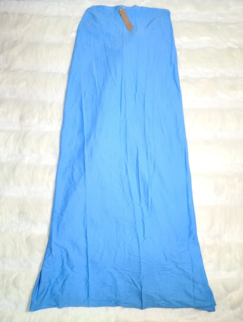 SKIMS Swim Cotton Jersey Cover Ups Tie Sarong Blue Tide Women Medium NEW